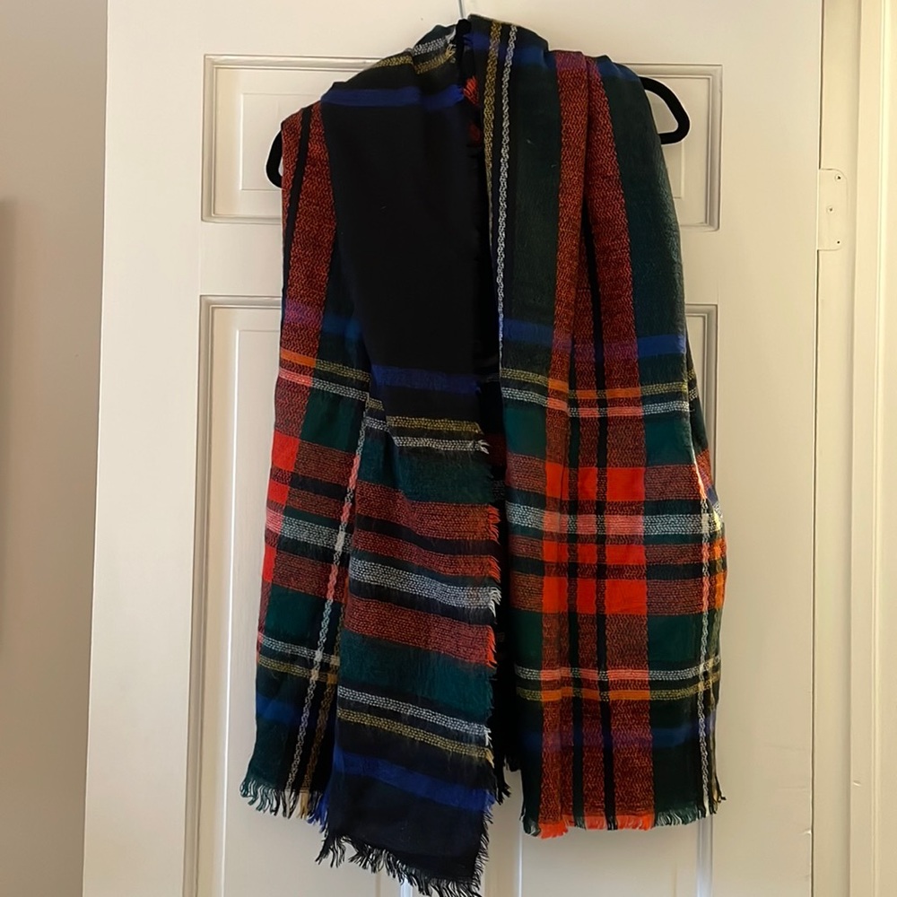 Plaid Blanket Scarf